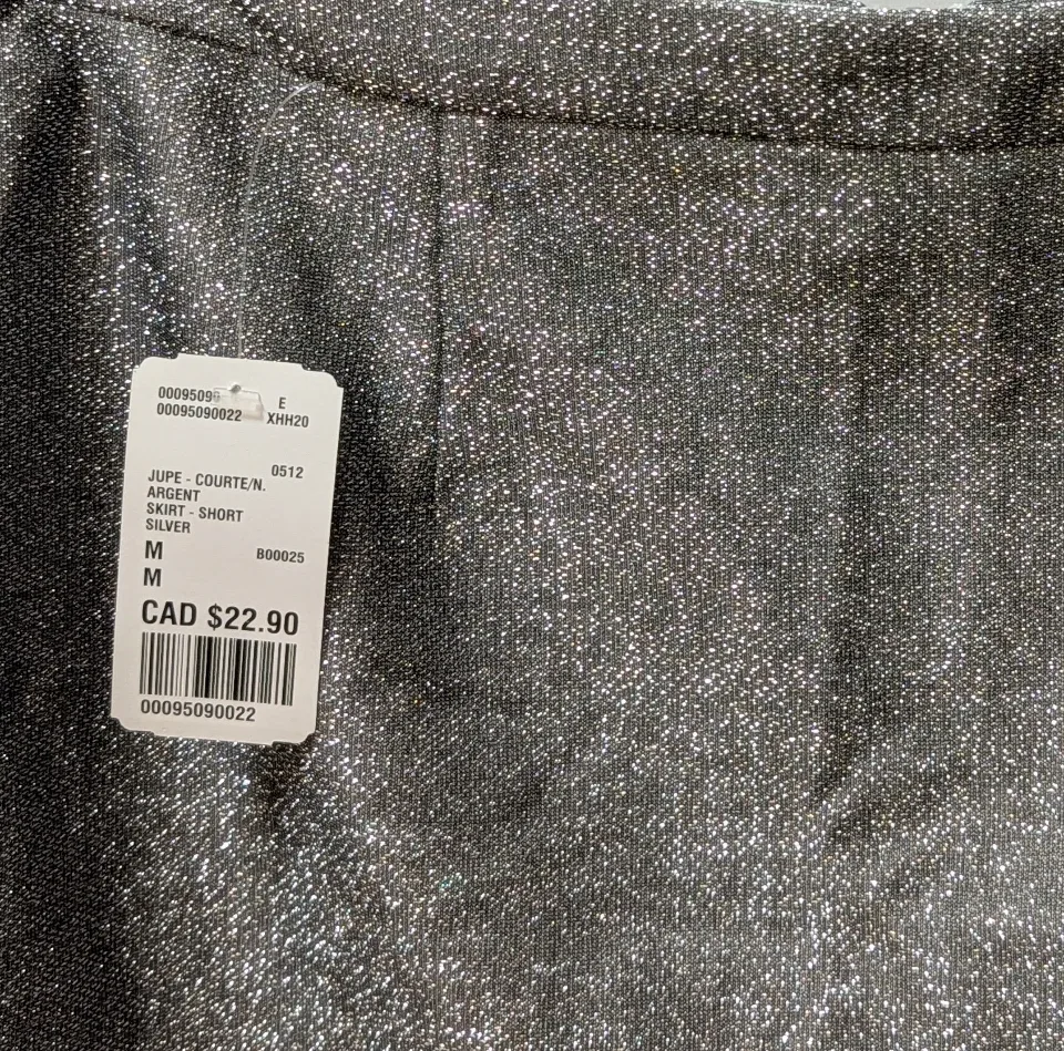Forever 21 Silver Skirt - Size M #cleanout image indicator(5)