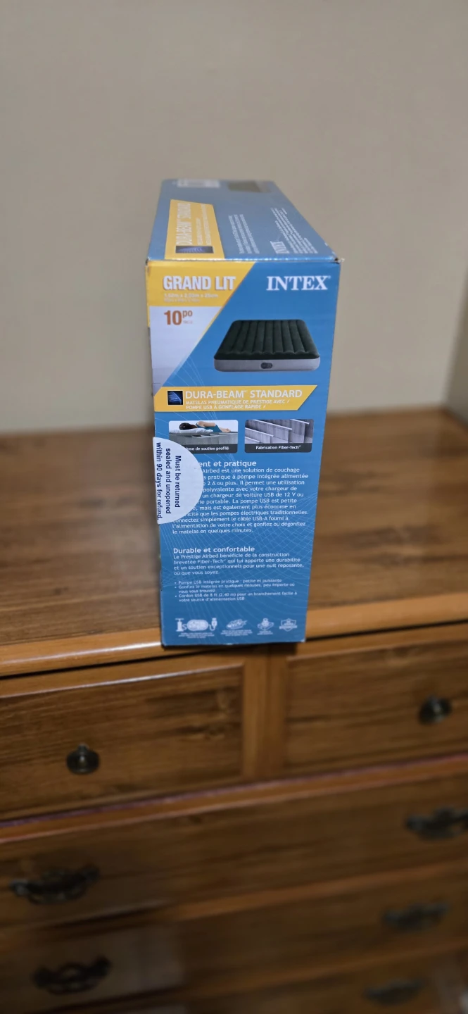 Intex Dura-Beam Prestige Air Mattress With USB Pump - photo 2