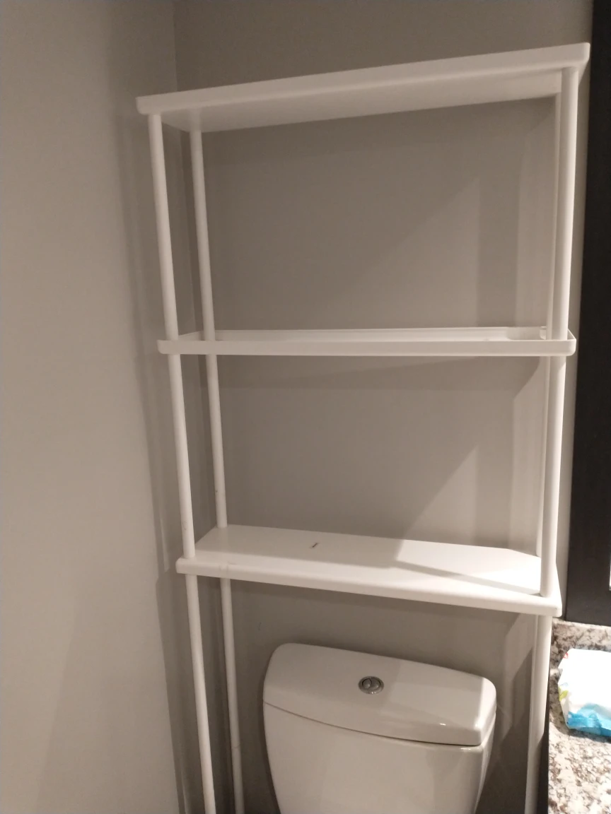 White Over-the-Toilet Space Saver Shelf - photo 2