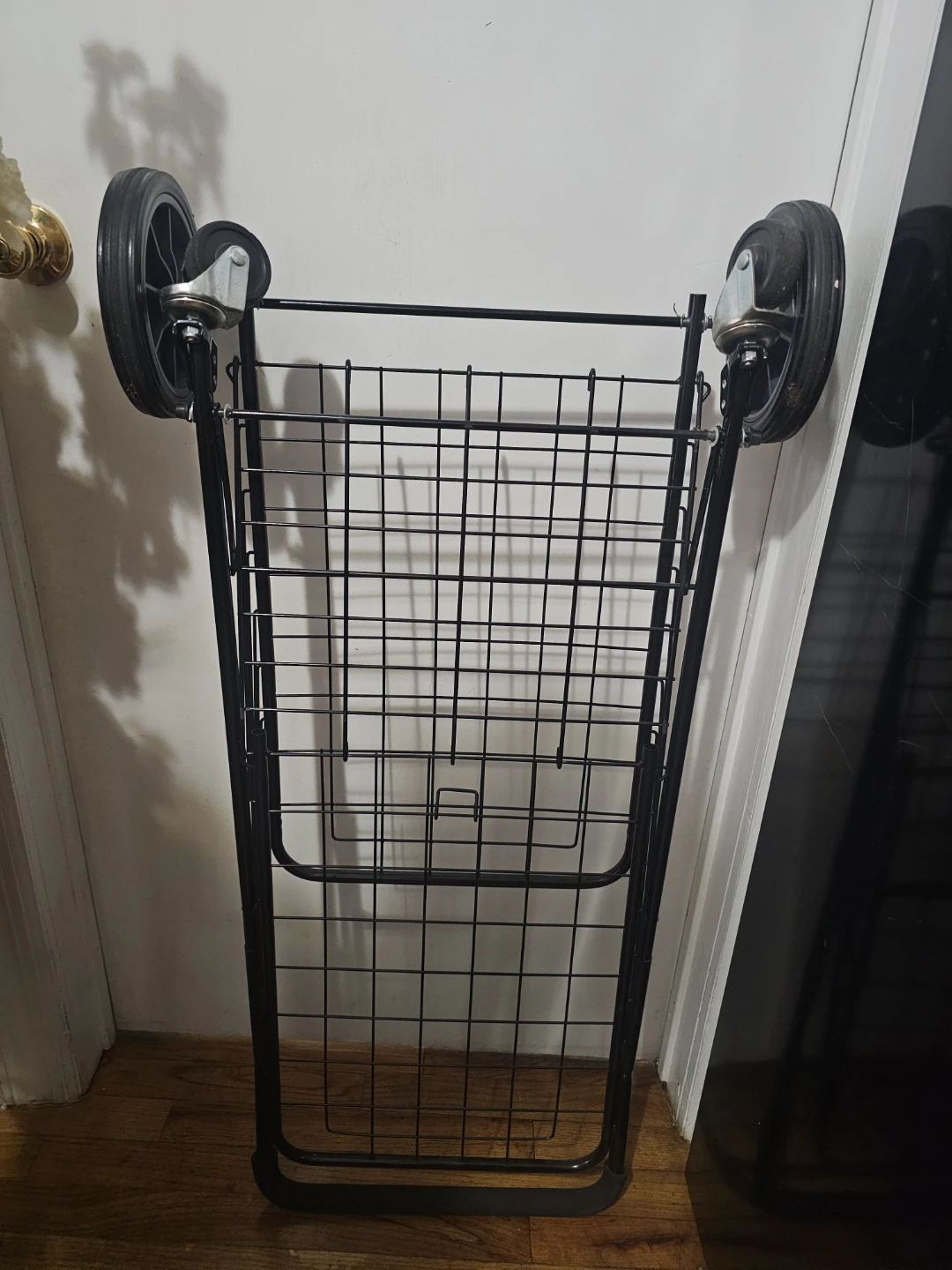 Folding Shopping Cart - Black Metal - photo 3