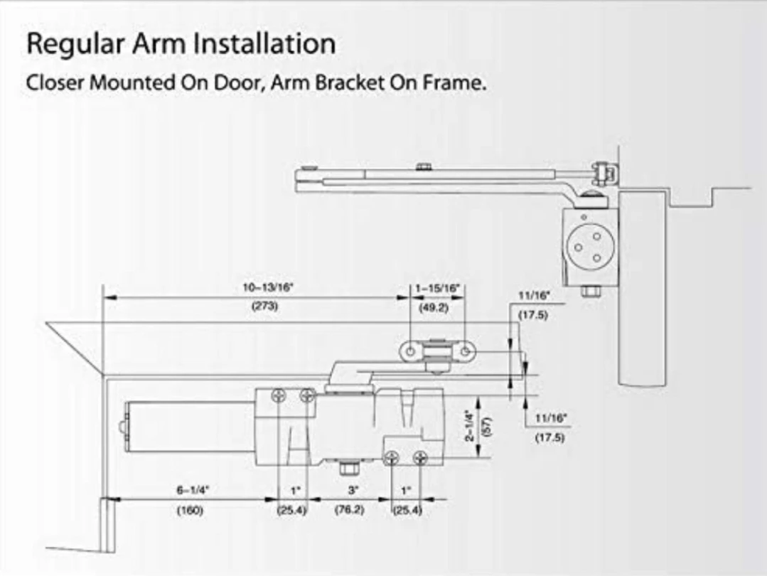 LYNN Hardware DC9016-BC-DA-DURO Bronze Door Closer - photo 3