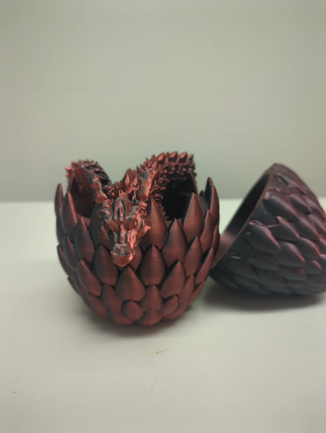 3D Printed Dragon Egg with Dragon - photo 4