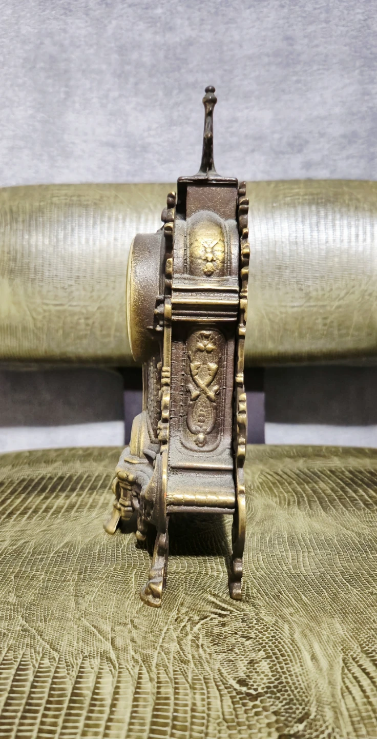 Italian Uranio Bronze Clock - photo 3