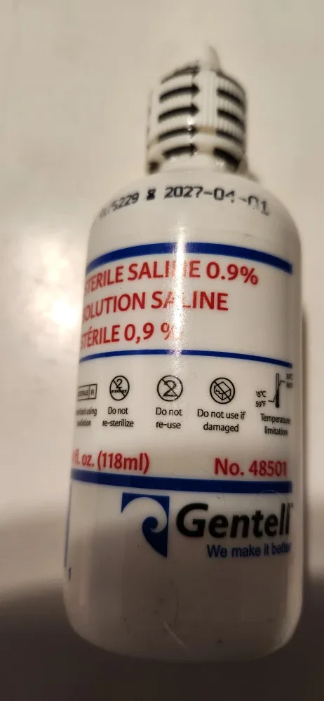 Gentell Sterile Saline 0.9%  clean out sustainability star♻️