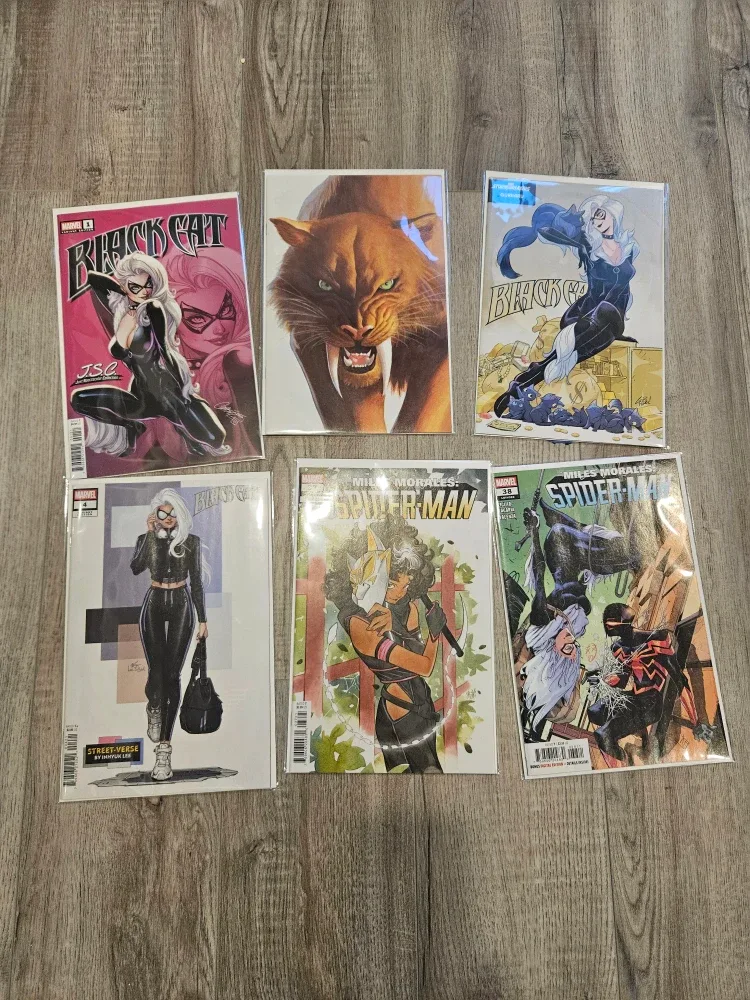 Black cat and Spiderman comic lot 2025