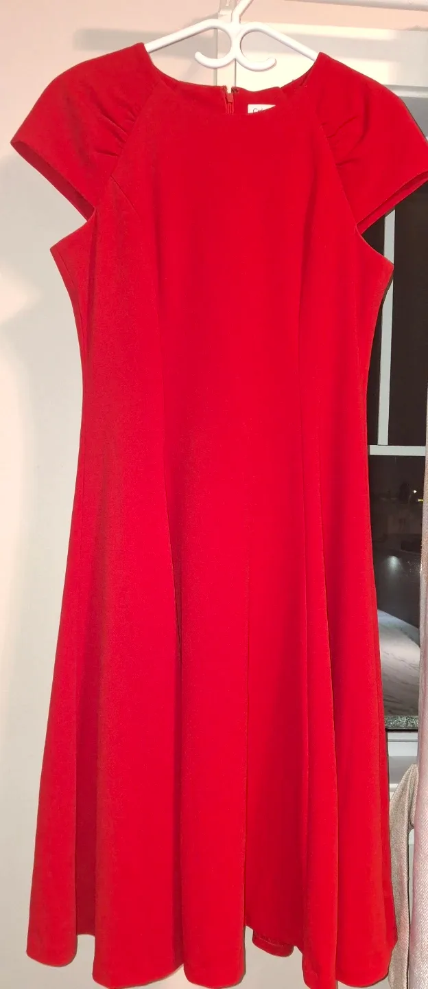 Calvin Klein Red Dress - Size 8