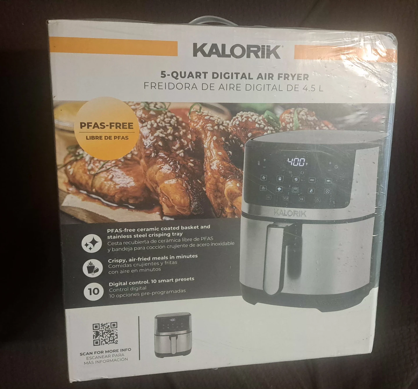 Kalorik 5-Quart Digital Air Fryer - New in Box! - photo 2