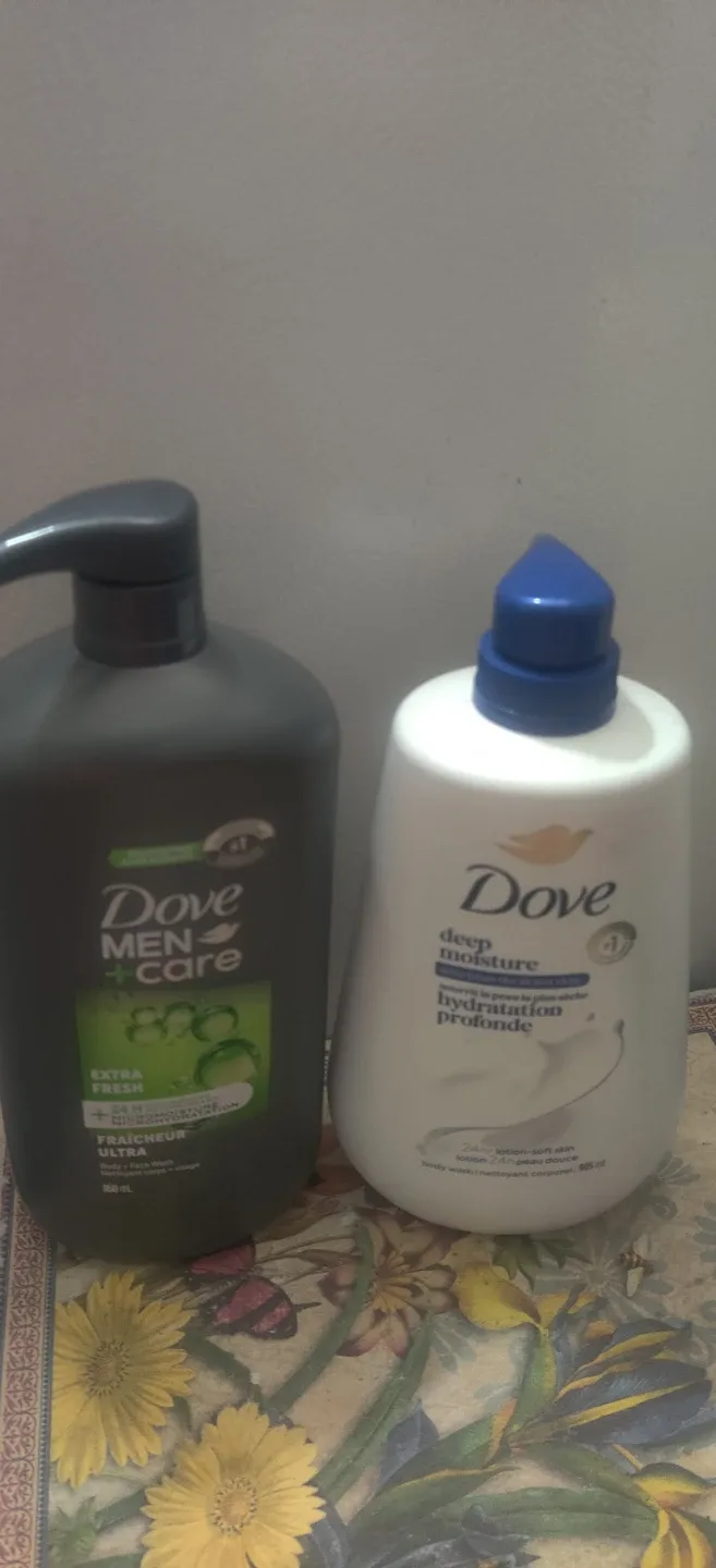 Dove Deep Moisture & Men+Care Body Wash