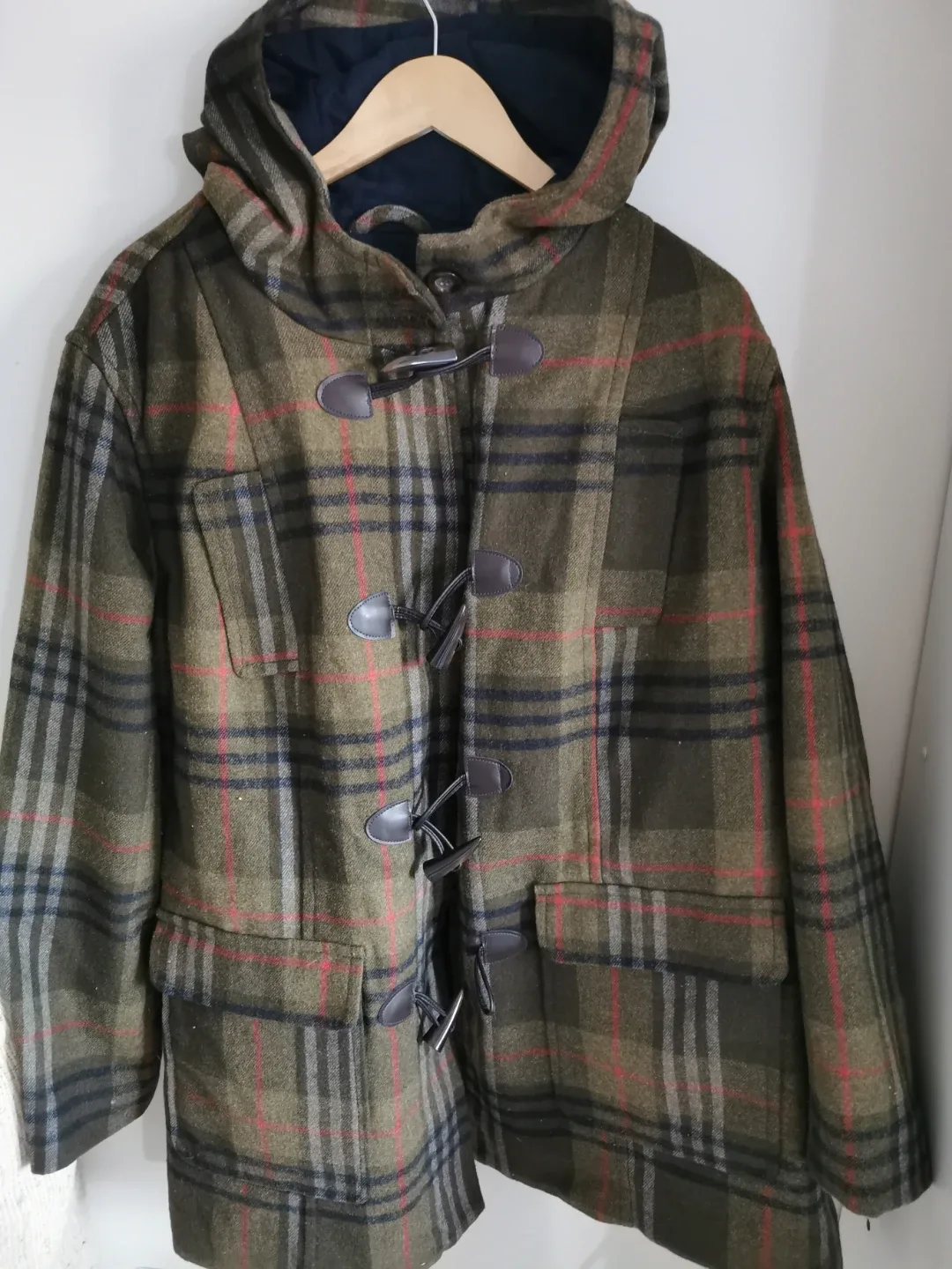 Plaid Duffle Coat