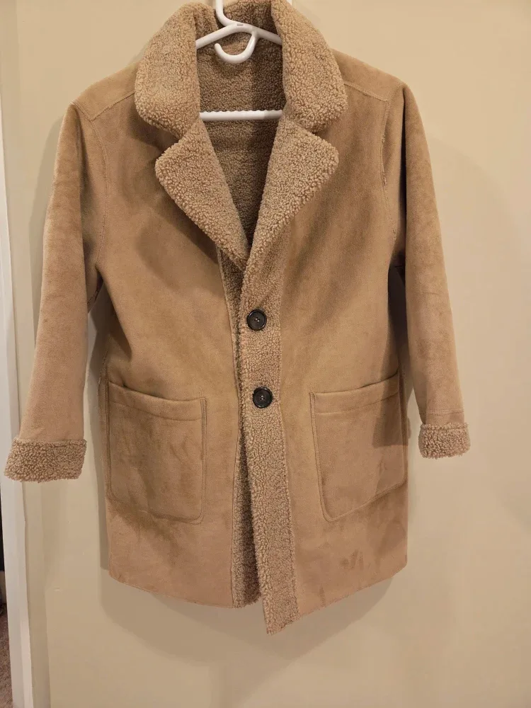 Tan Teddy/Shearling Coat