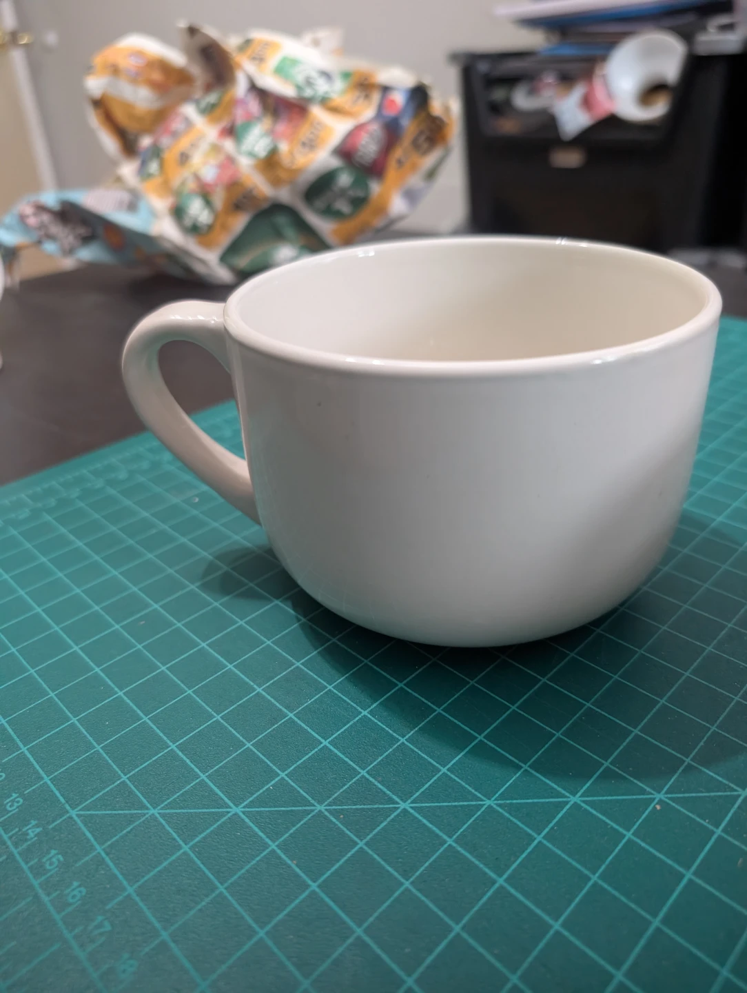 White Stoneware Mug - Dishwasher & Microwave Safe - photo 3