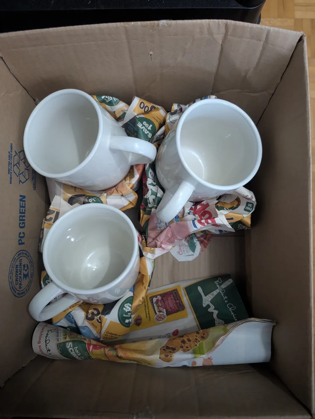 White Stoneware Mug - Dishwasher & Microwave Safe #Cleanout image indicator(6)