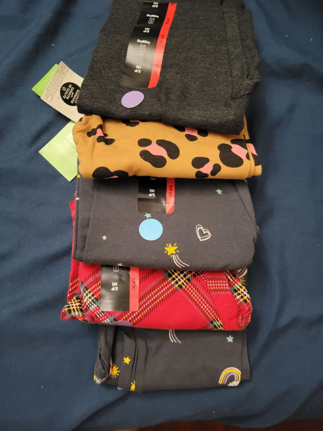 3 for $10 Brand new Girl Leggings Size S/P & M/M image indicator(4)