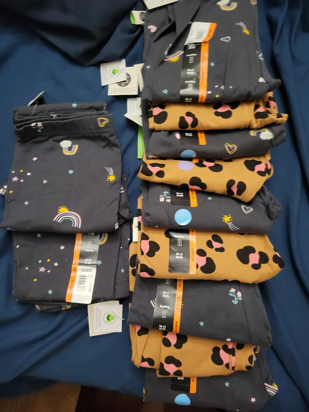 3 for $10 Brand new Girl Leggings Size S/P & M/M image indicator(5)