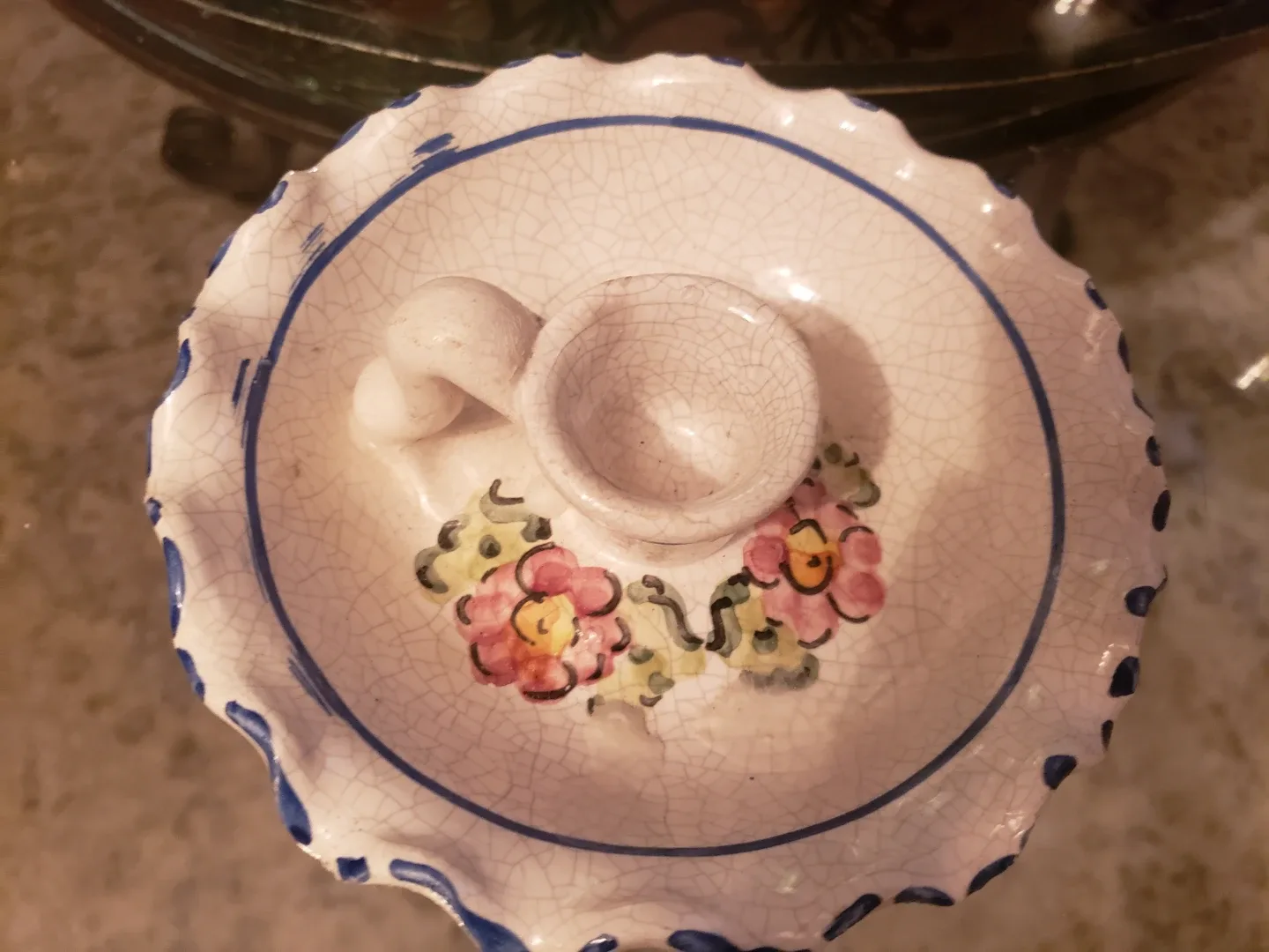 Vintage Pottery Candle Holder