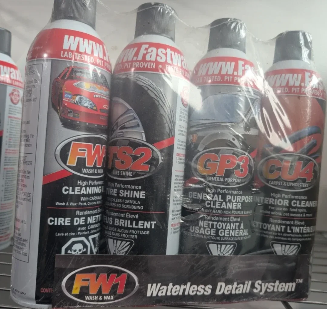 Fast Wax Waterless Detail System (4 cans)