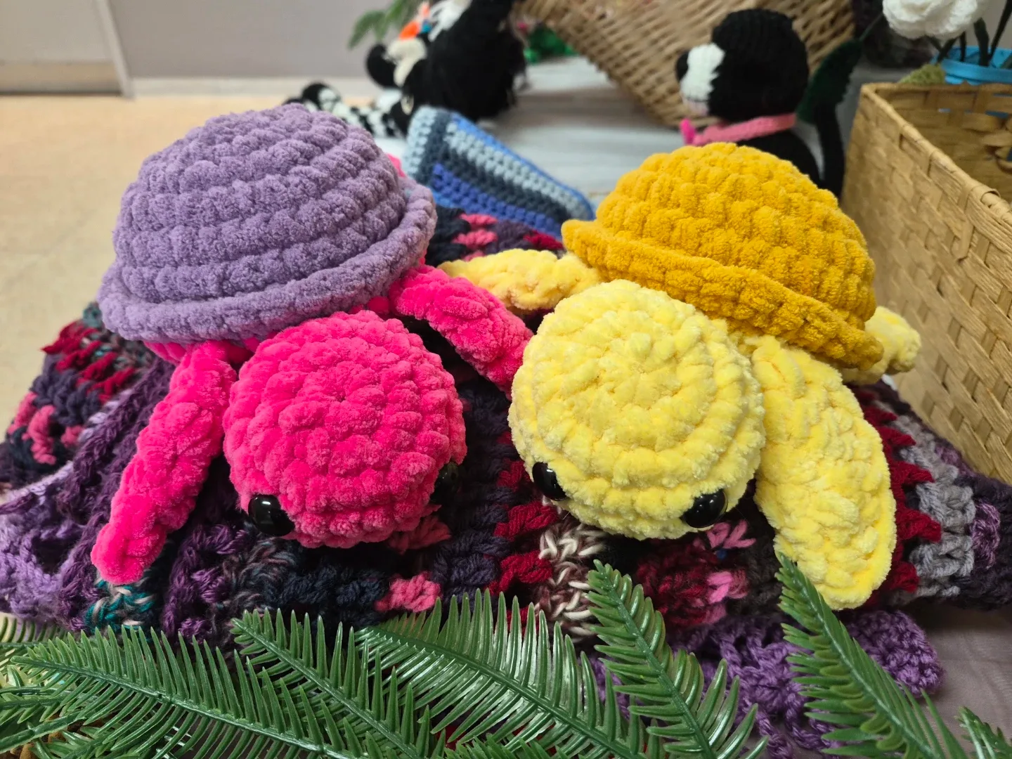 Handmade Crochet Turtle Plushies