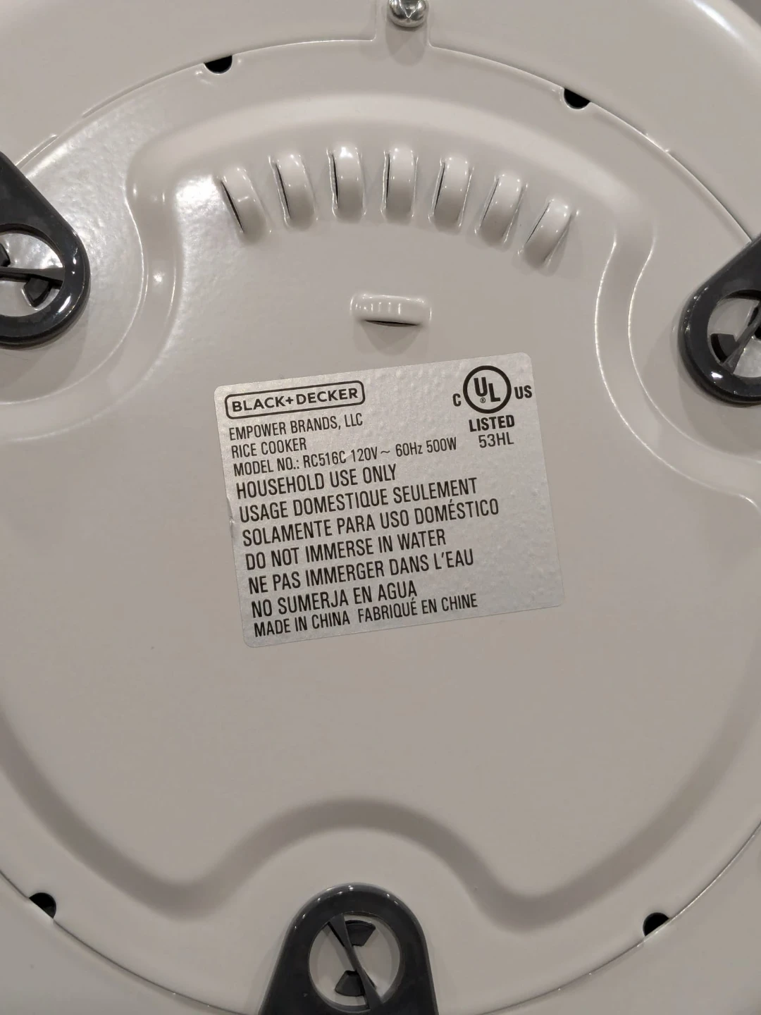 Black+Decker 16 cup Rice Cooker RC516C - photo 4