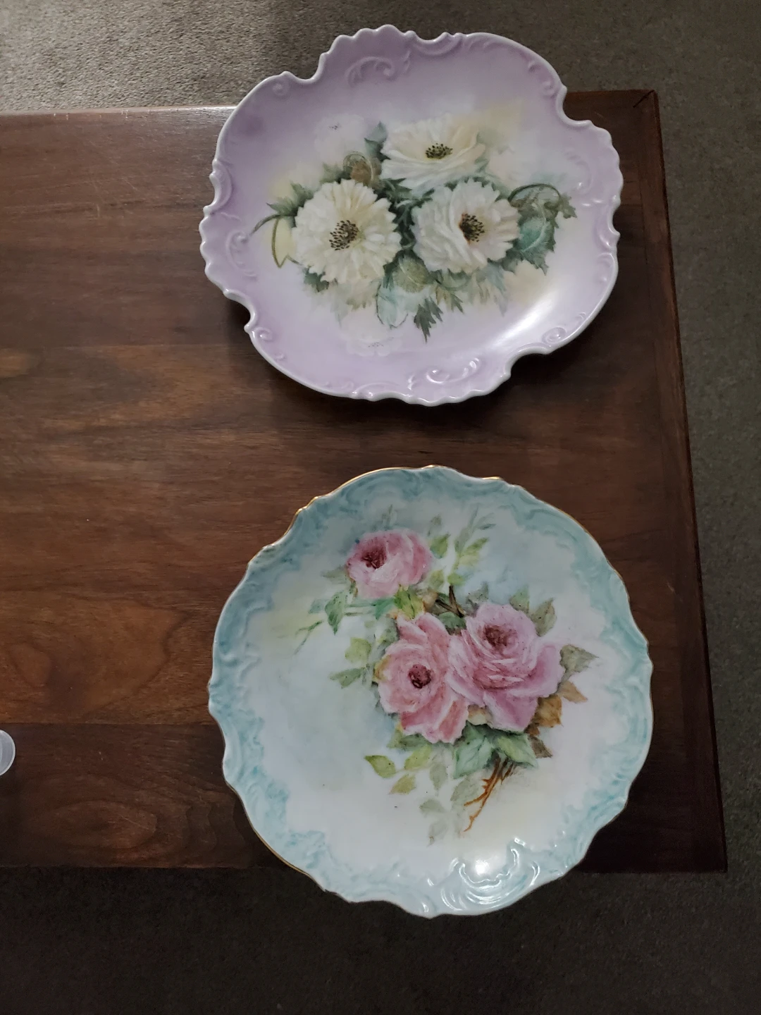 Vintage Floral Decorative Plates (Set of 2) - photo 3
