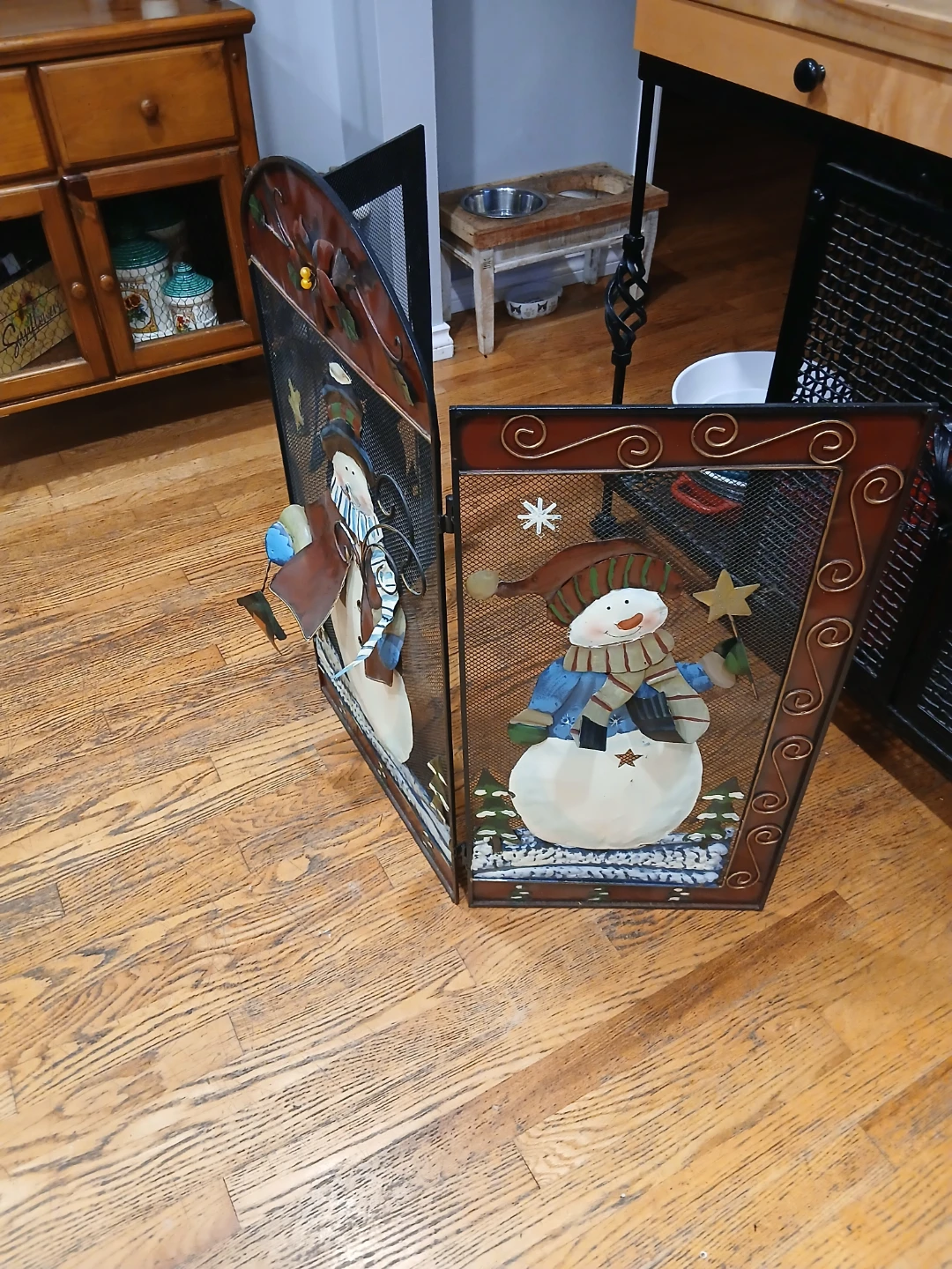 Snowman Fireplace Screen - photo 4