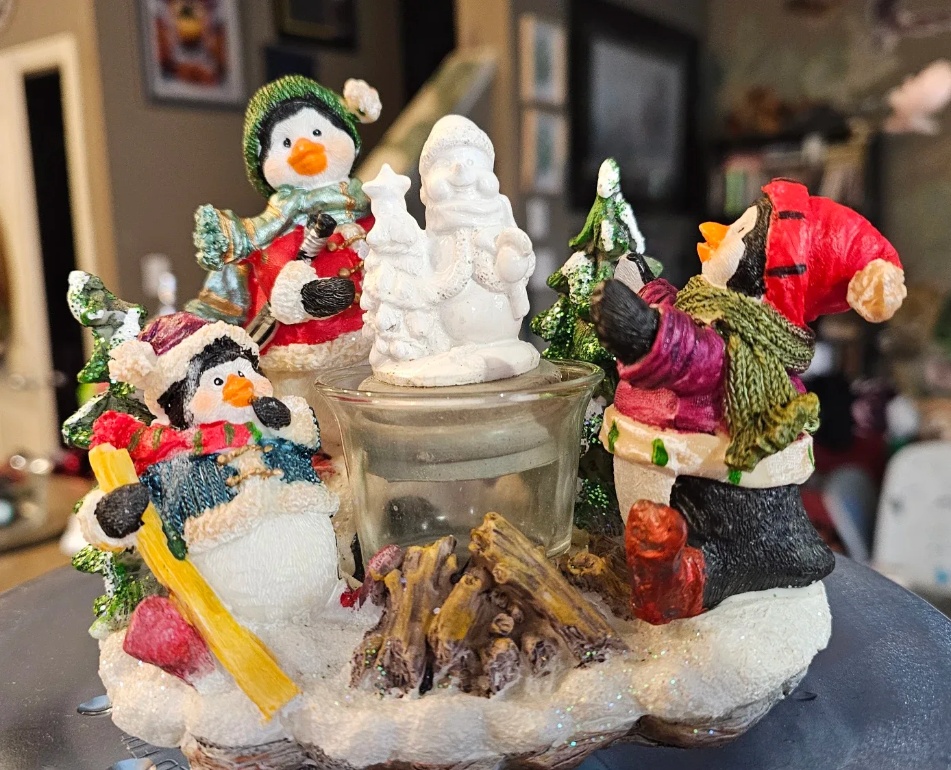 "#Cleanout- Penguin and Snowman Christmas Decoration