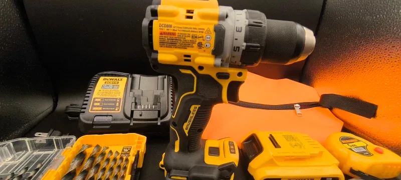 SafeSense™ DeWalt DCD800 Hammer Drill Kit | New Unused (No Box) image indicator(10)