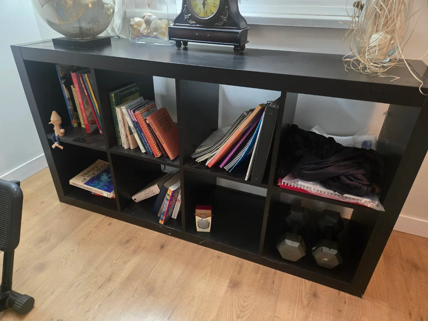 Black IKEA 2 Kallax Shelf Units image indicator(2)