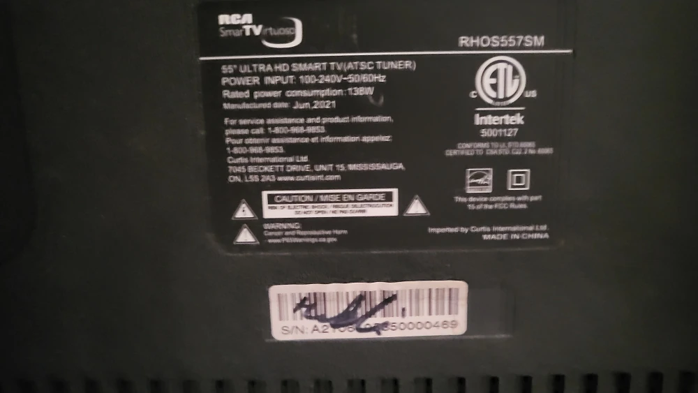 RCA 55" Smart TV RHOS557SM - photo 2