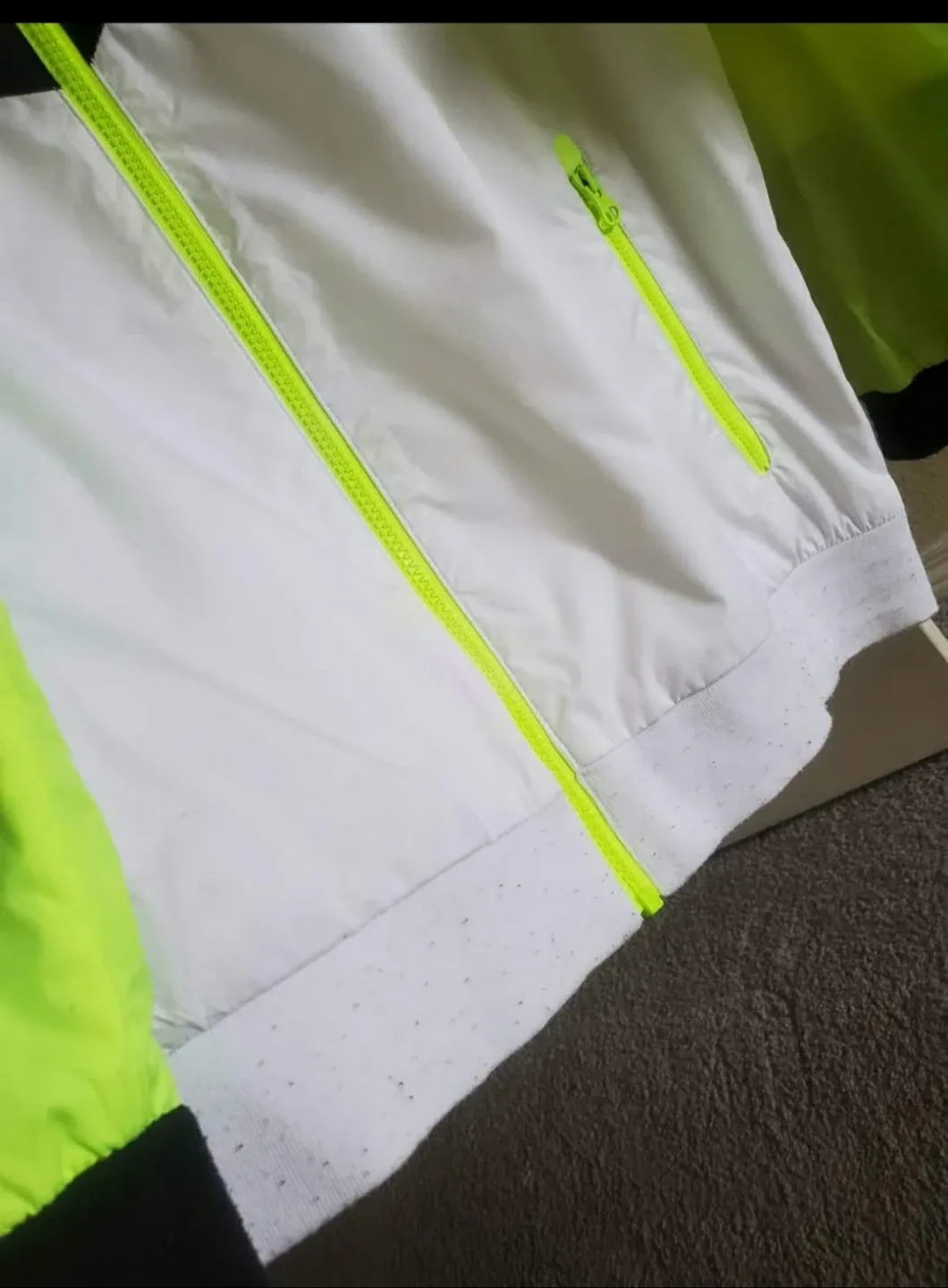 Nike Windrunner Jacket - Black, White & Neon Green - Large image indicator(7)