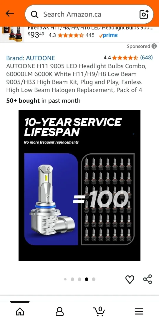 AUTOONE H11 & 9005 LED Headlight Bulbs image indicator(6)