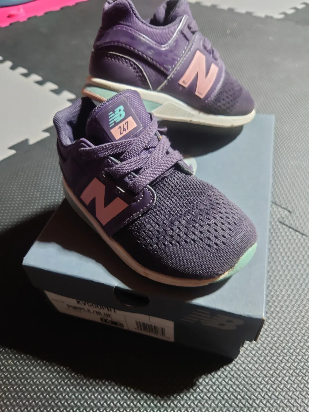 New Balance 247 Purple/Blue Kids Shoes - Size 8 US