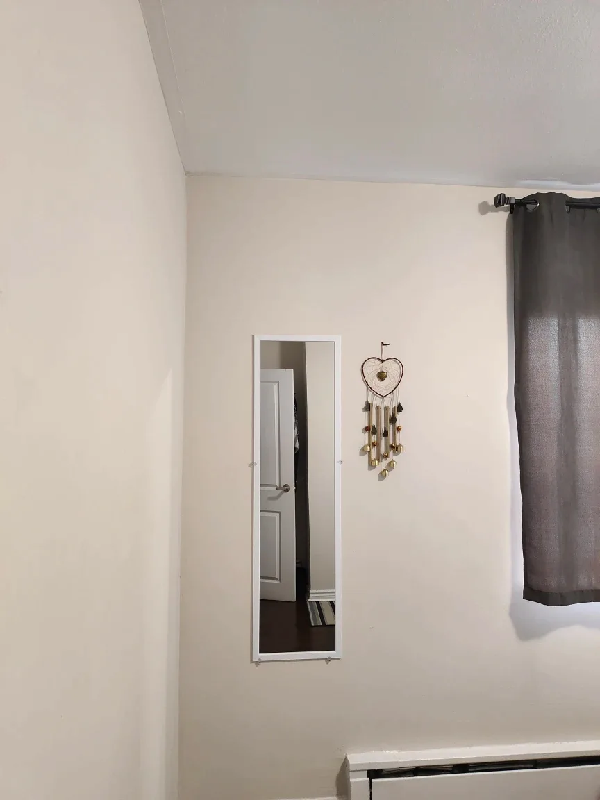 White Framed Wall Mirror