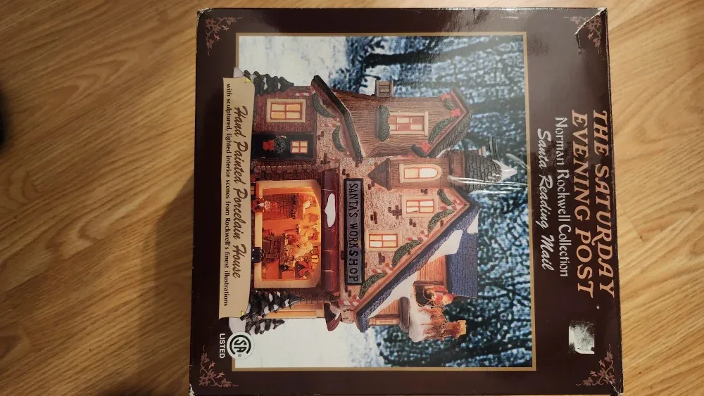 Norman Rockwell Santa's Workshop Porcelain House