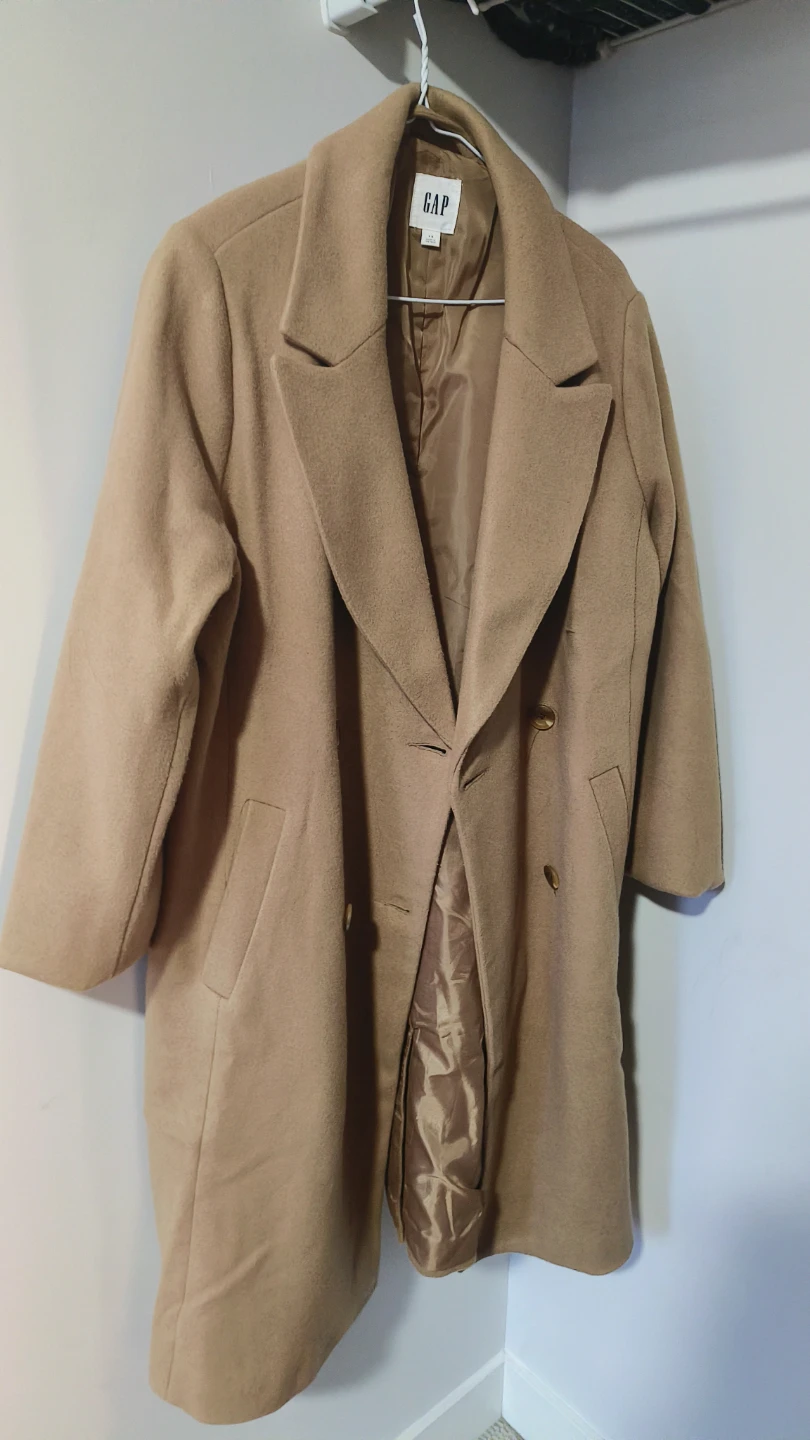 GAP Wool Blend Coat - Size L