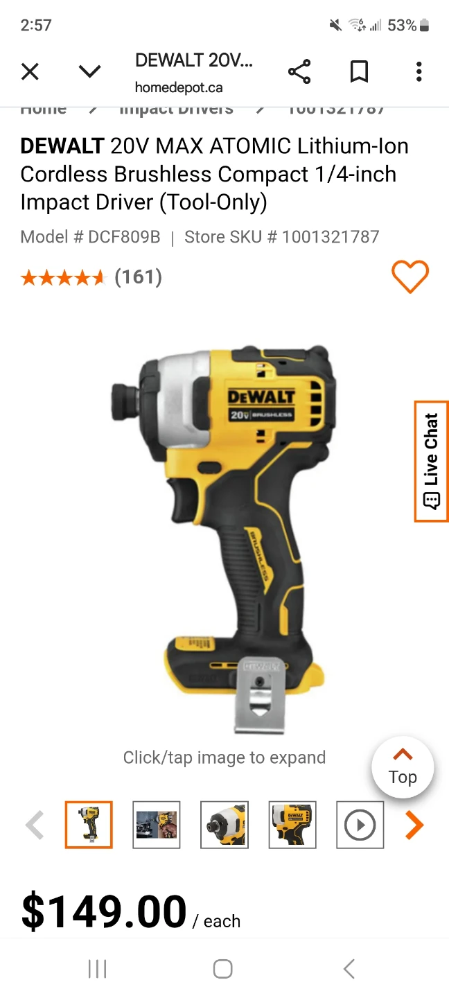 DeWalt 20V MAX ATOMIC Cordless Impact Driver - photo 2