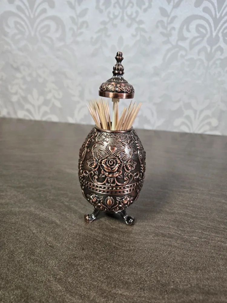Vintage Style Metal Toothpick Dispenser