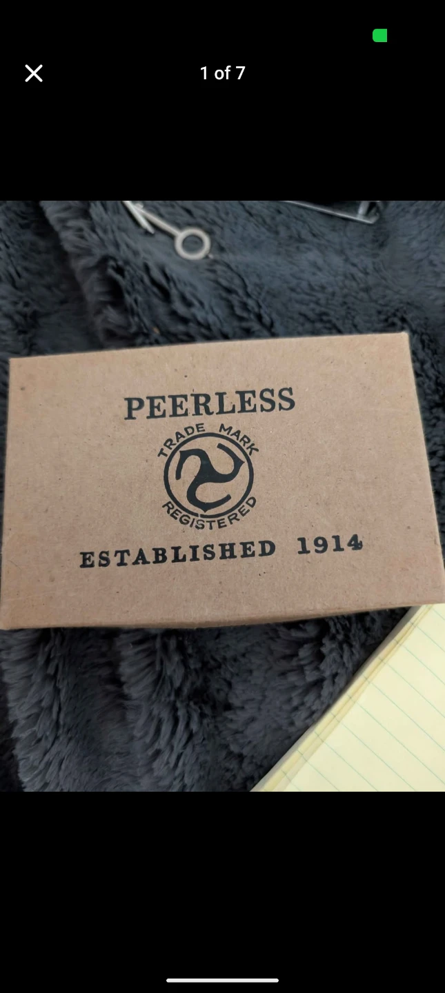 Peerless Nickel Handcuffs w/ Box & Manual