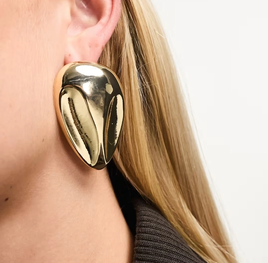 Gold Statement Earrings - Fashion Jewelry - photo 2