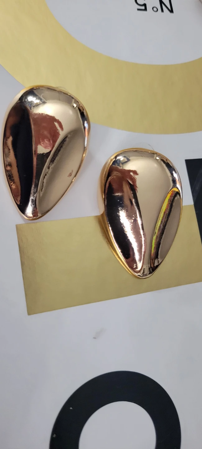 Gold Statement Earrings - Fashion Jewelry - photo 4