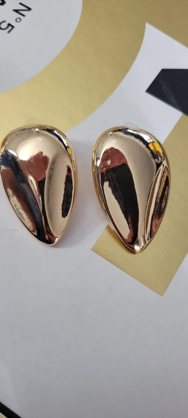 Gold Statement Earrings - Fashion Jewelry - photo 5