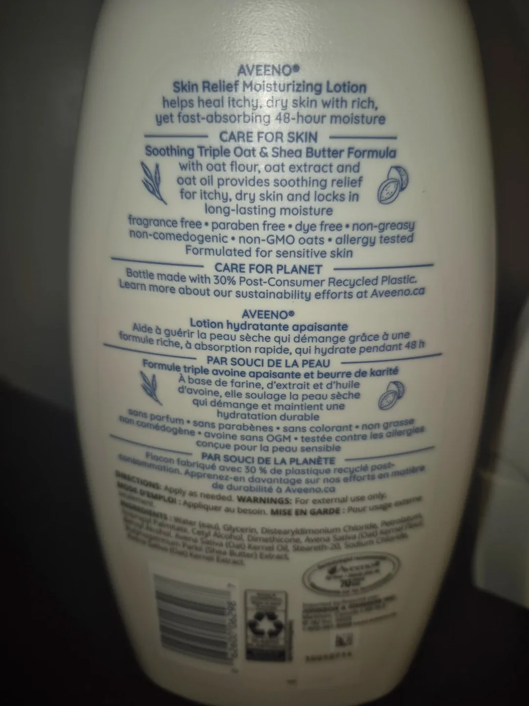 Aveeno Skin Relief Moisturizing Lotion 532 mL image indicator(4)