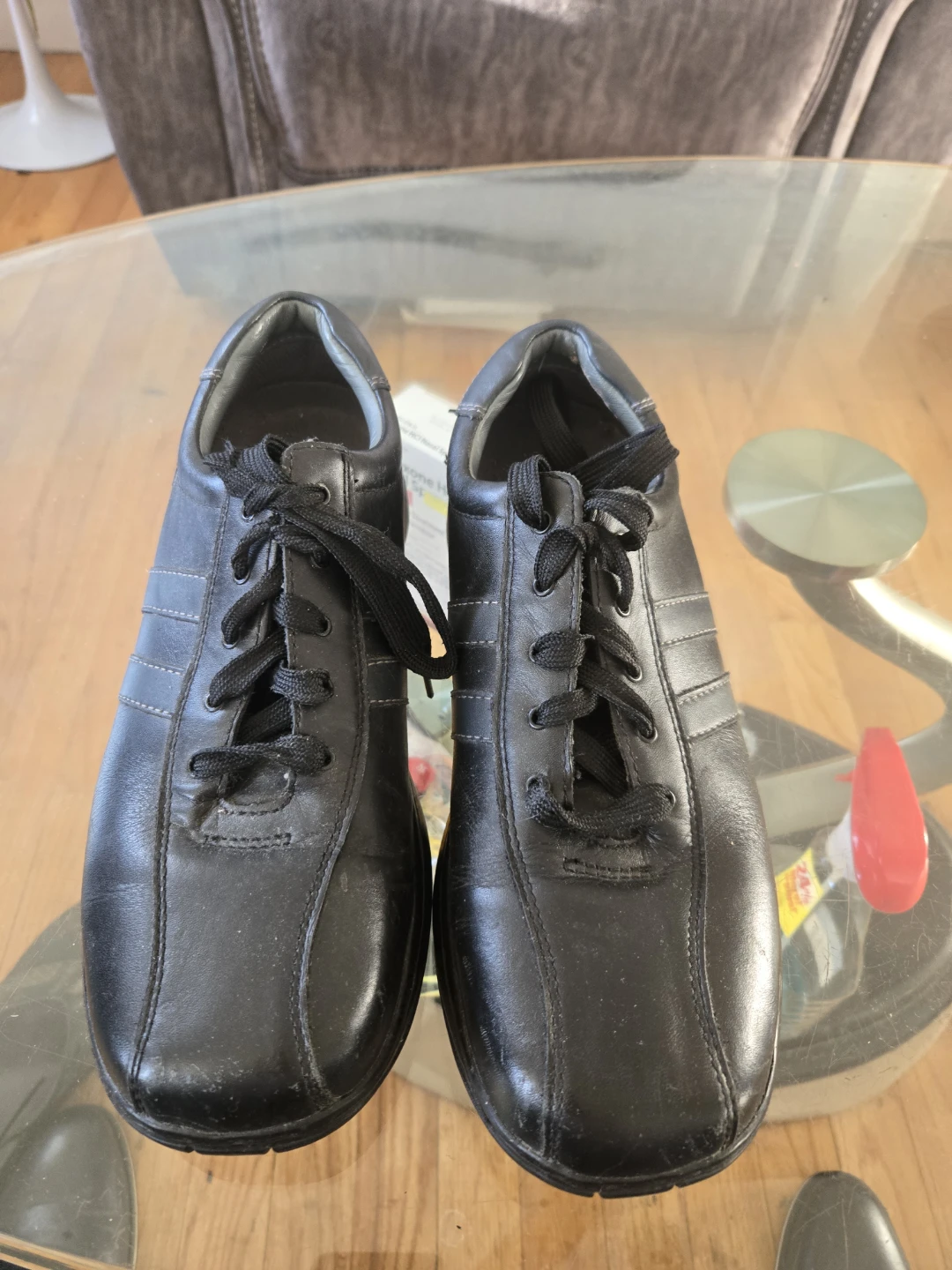 Skechers Black Leather Shoes - US Size 8.5