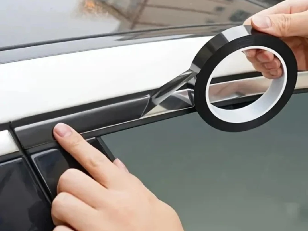 Matte Black Car Trim Tape - 2cm Width - photo 2