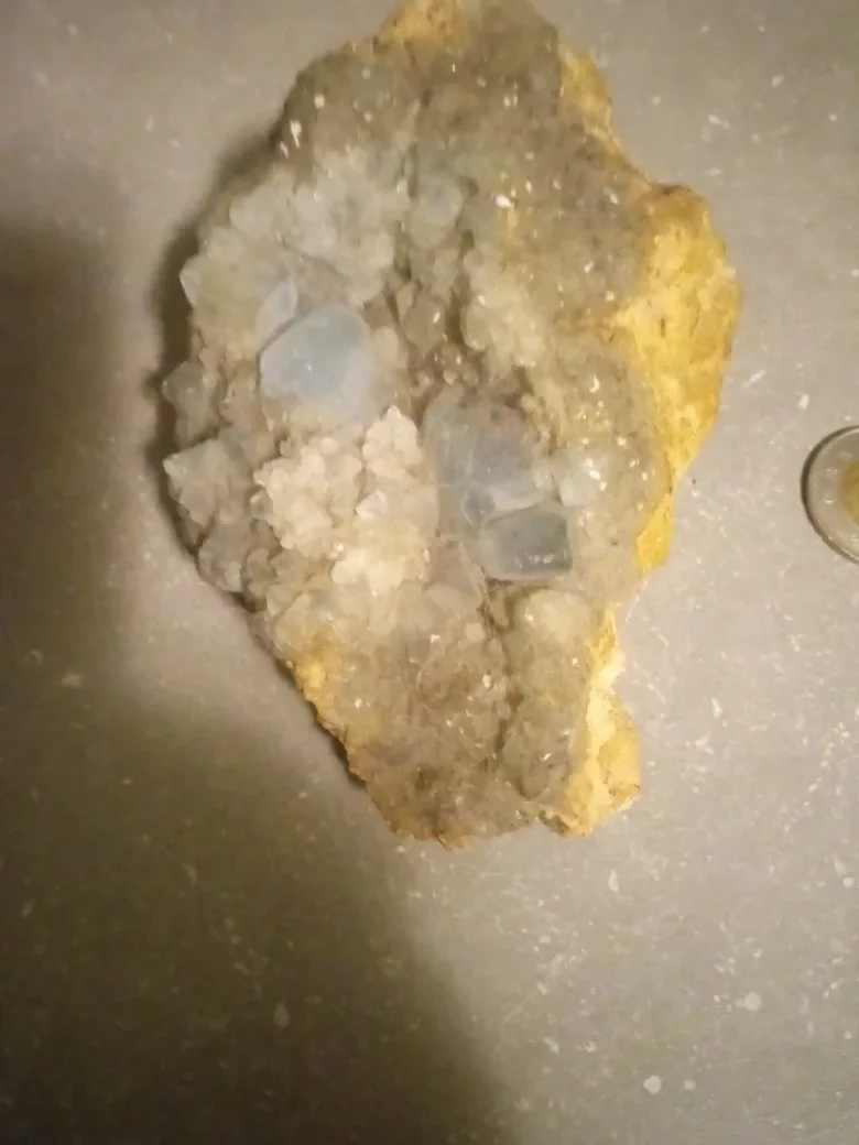 Raw Celestite Crystal Cluster image indicator(2)
