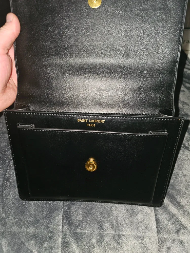 Saint Laurent Black Leather Clutch image indicator(2)