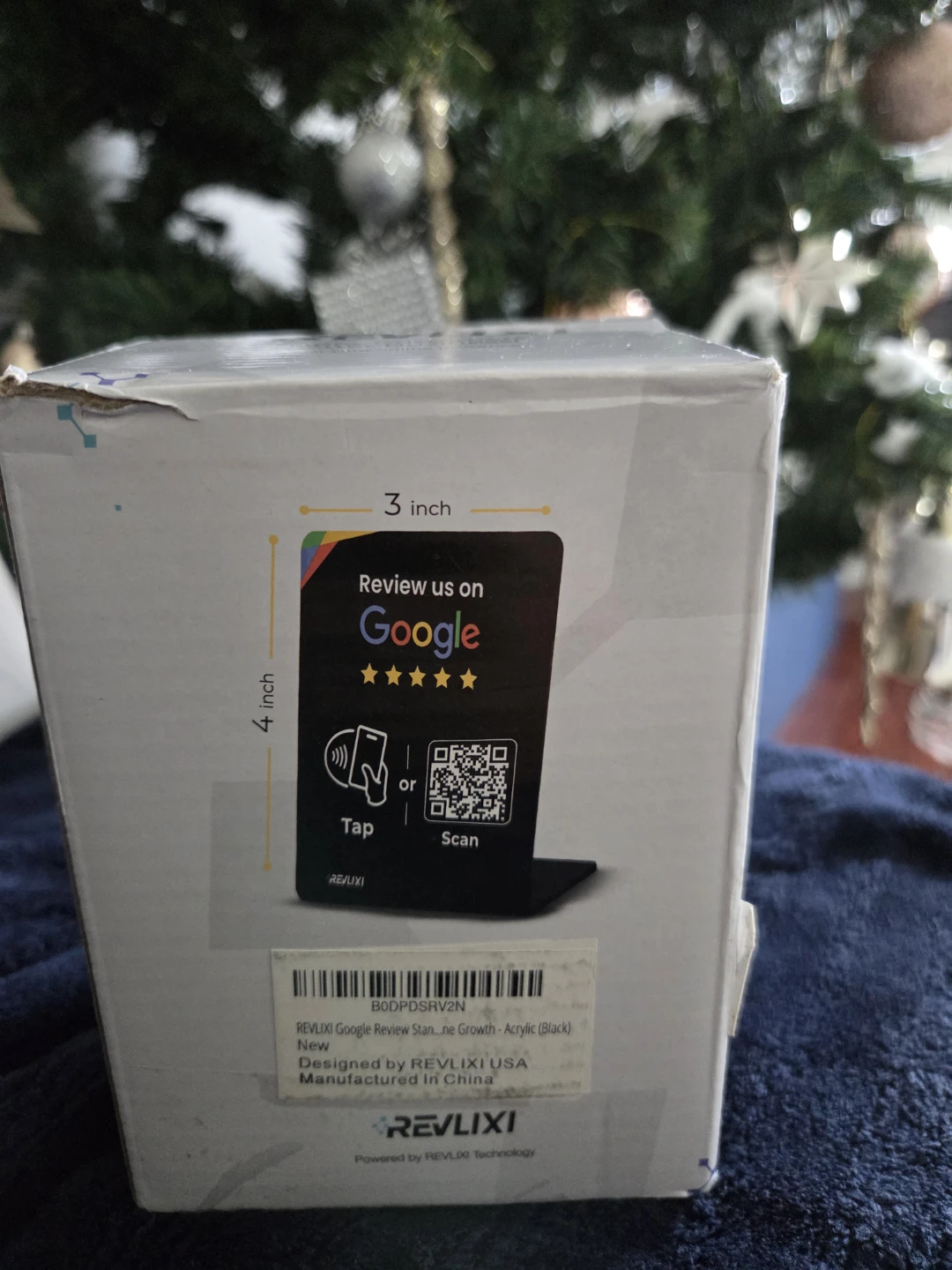 REVLIXI Google Review (3 PCS) –Tap Card & QR Code Acrylic Stand