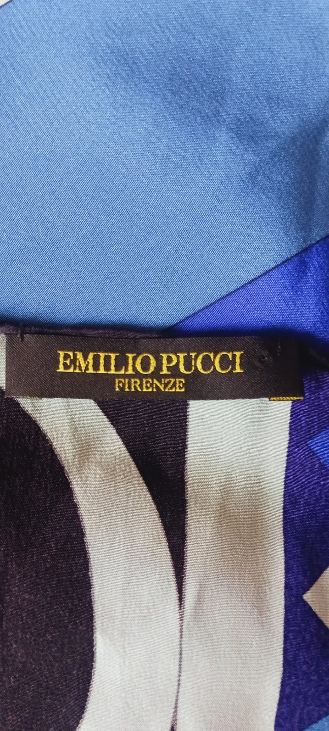 EMILIO PUCCI AUTHENTIC SIGNED SILK SCARF - photo 4