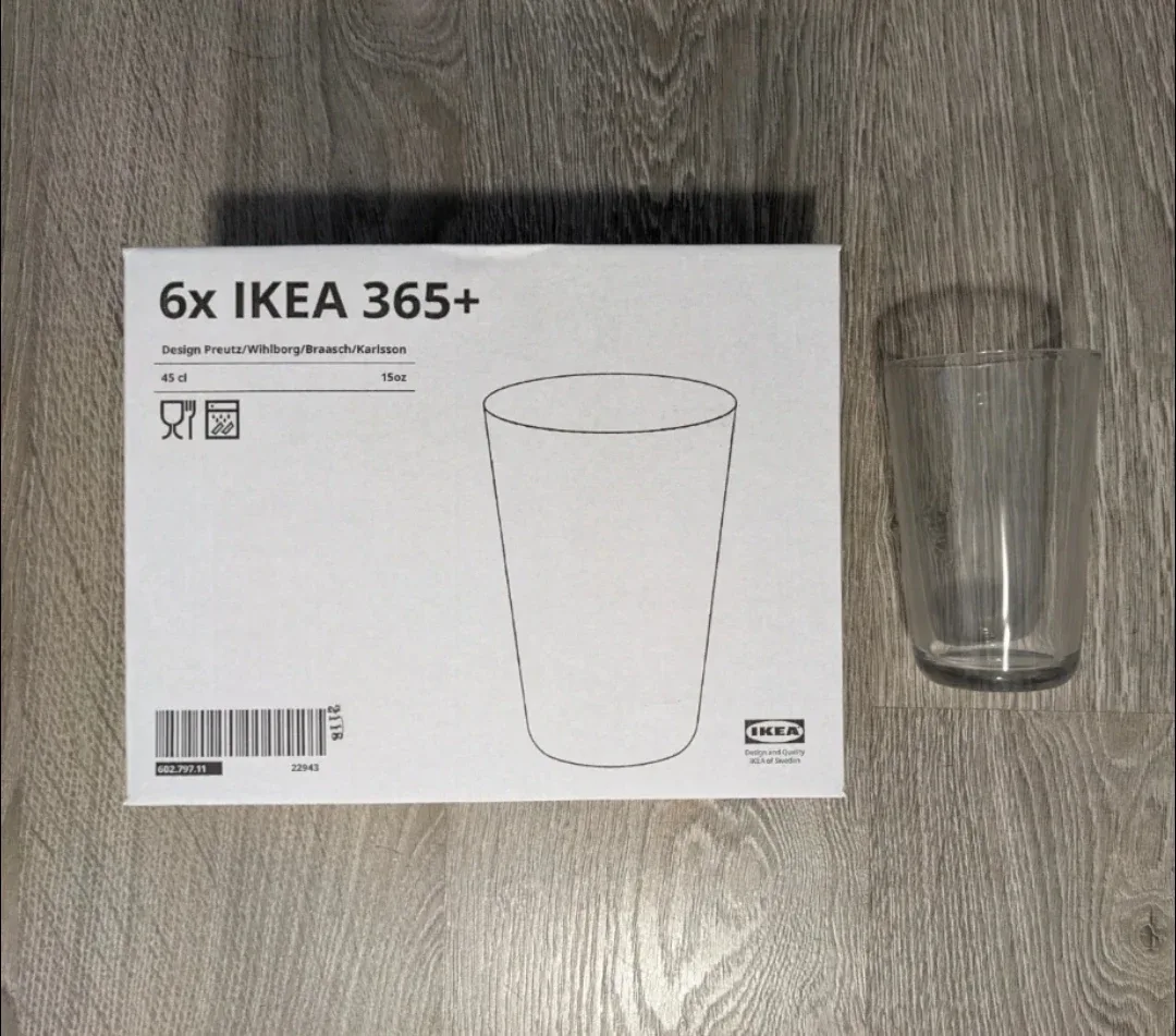 IKEA 365+ Glass, 15oz (6-pack)