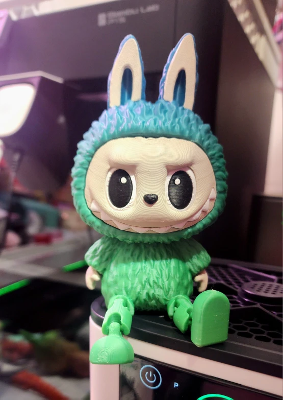 3D Printed Articulated Labubu Figure (Assembled/Hand Painted)