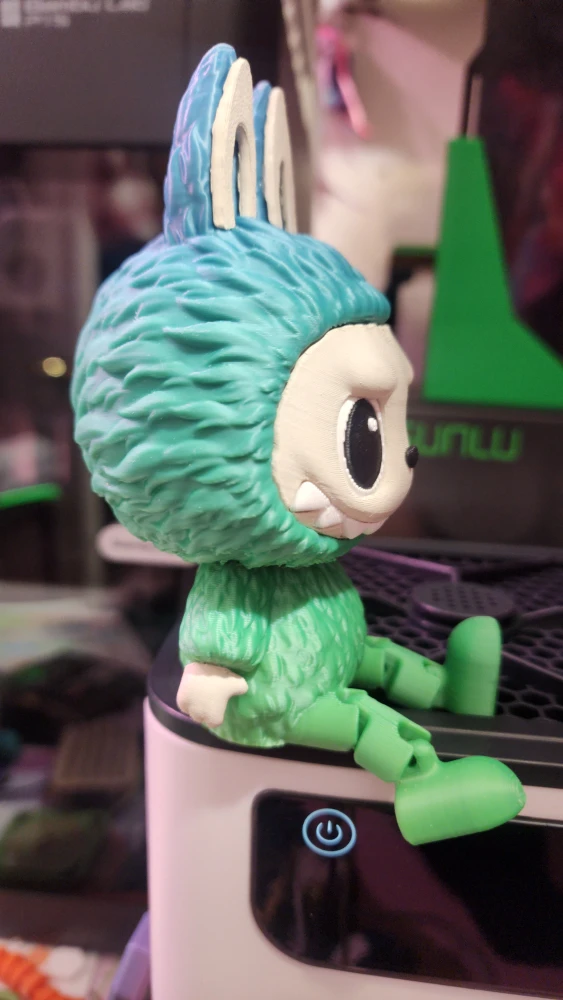 3D Printed Articulated Labubu Figure (Assembled/Hand Painted) - photo 3